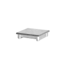 Aluminiowa zaślepka słupka 80x80 płaska - naturalna